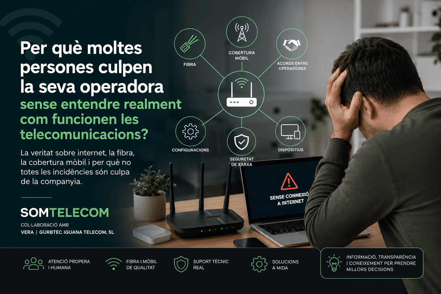 Per què moltes persones culpen la seva operadora sense entendre realment com funcionen les telecomunicacions?